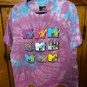 Short sleeve tie dye MTV T-shirt